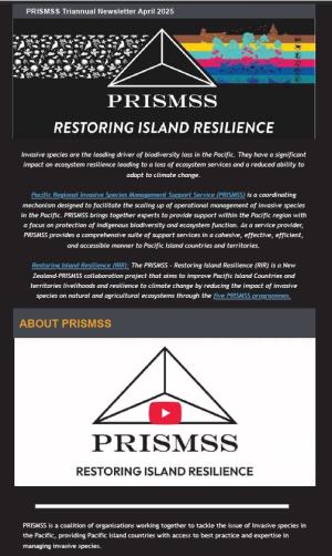 PRISMSS Newsletter April 2025